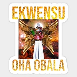 Igbo / African Gods : EKWENSU By SIRIUSUGOART Sticker